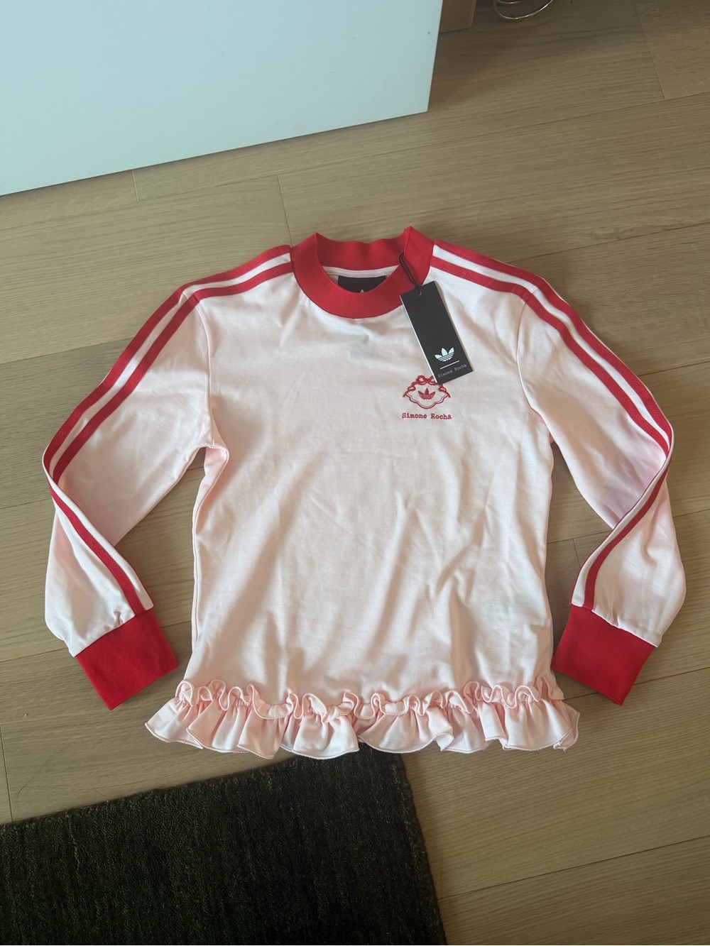 Simone Rocha Adidas Pink & Red Frill Top